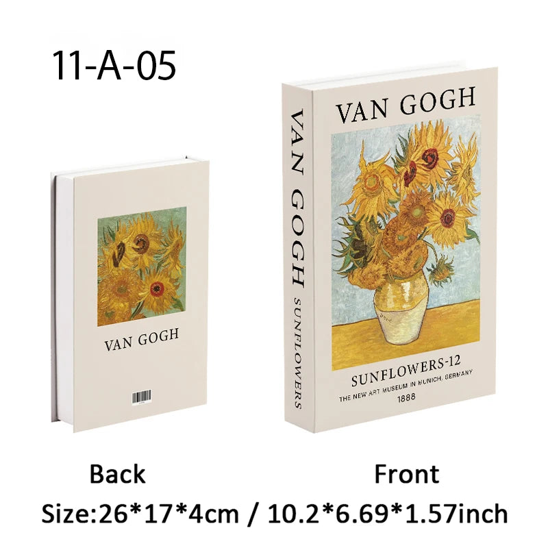 Elegant Luxury Decorative Books - Van Gogh Monet Picasso Series