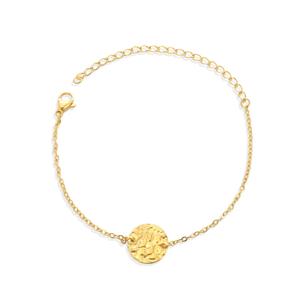 Elegant Zircon Flowers Bracelet - Luxury Gold Steel Jewelry