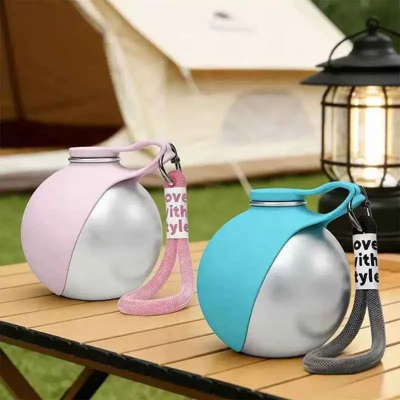 Premium Portable Dog Water Dispenser - Stainless Steel