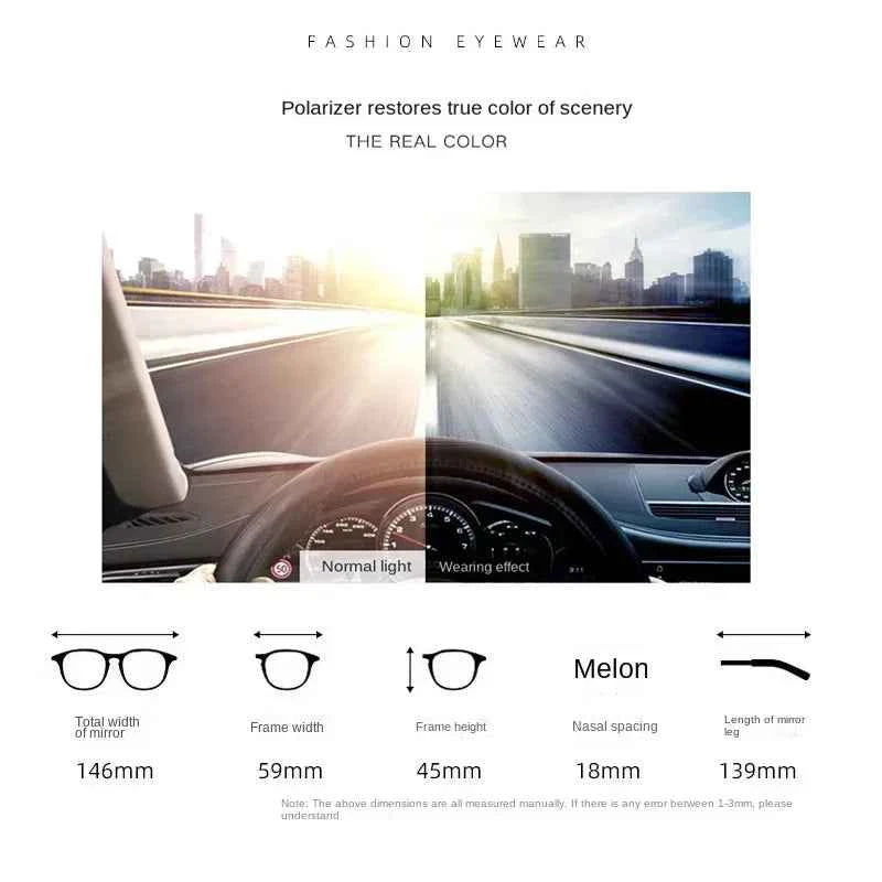 Premium Folding Polarized Sunglasses - Vintage Metal Frame UV400