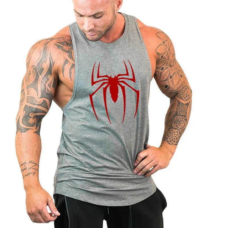Breathable Men's Running Tank Top - Cotton Gym Sleeveless Shirt