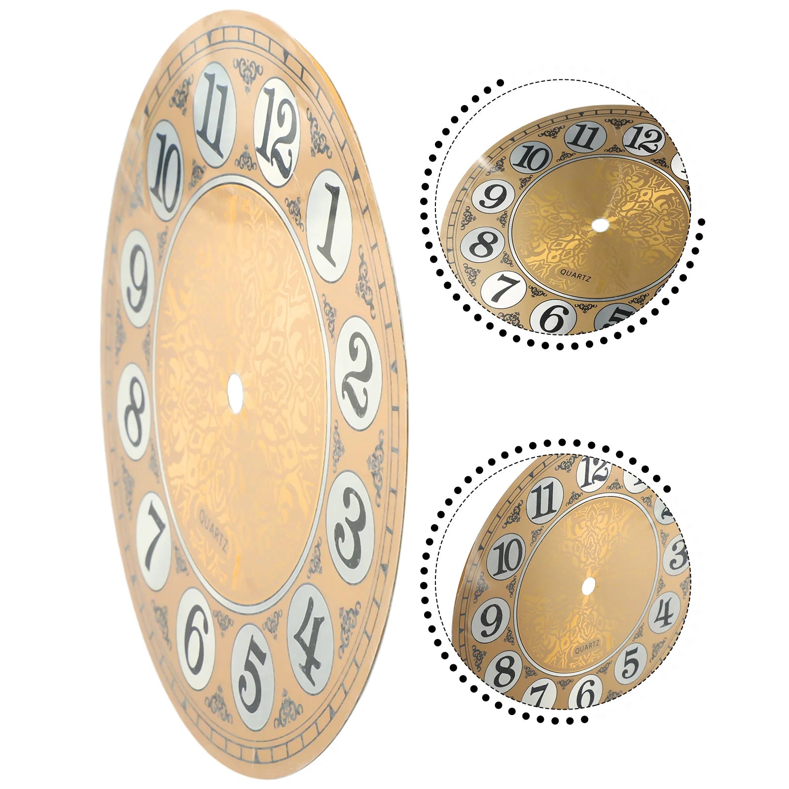 Premium Aluminium Clock Dial - 180mm Arabic Numerals