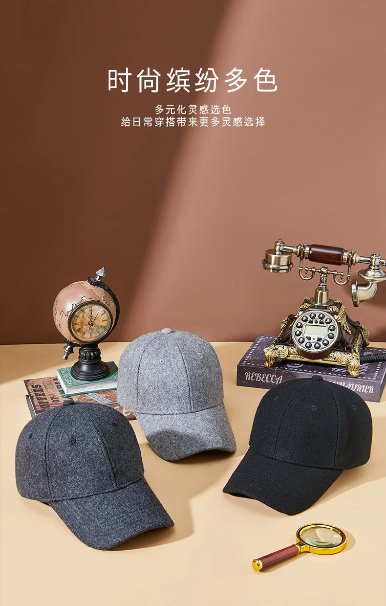Premium Felt Dad Hat - Warm & Stylish