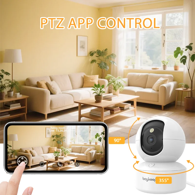 Smart Security Camera 2K WiFi Indoor Surveillance with Night Vision