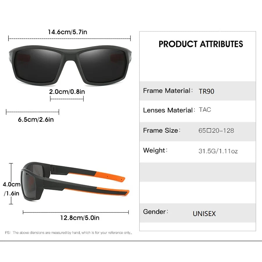 Vintage Fashion Sport Sunglasses Men Women Fishing Running Cycling Mountaineering Sun Glasses Unisex Eyewear - Tulique