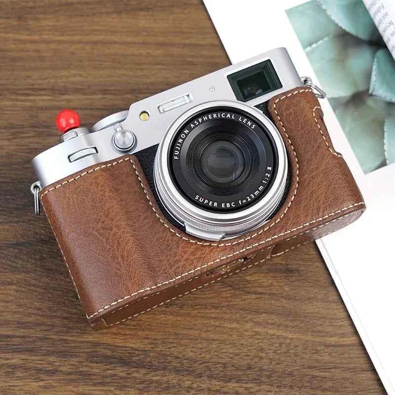 Premium Fujifilm X100VI Half Case with Strap