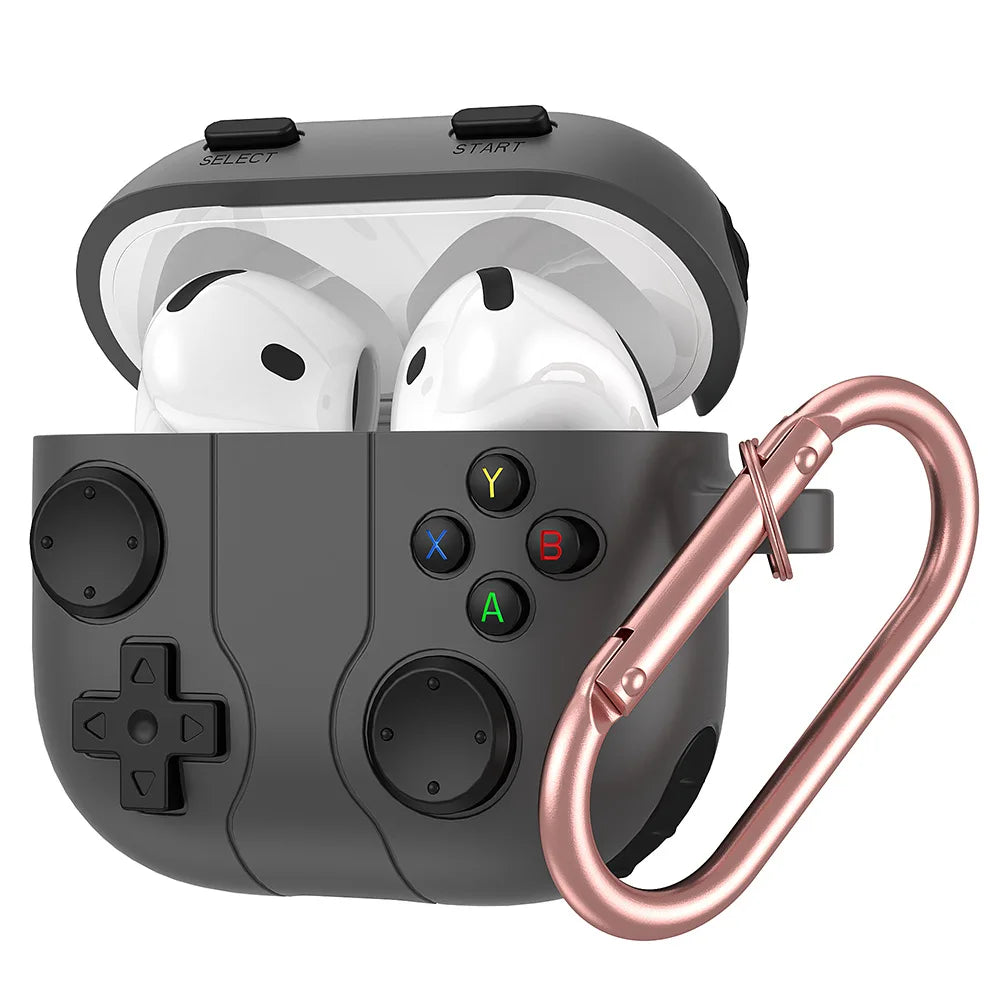 Premium 3D Gaming AirPods Case - Silicone with Keychain