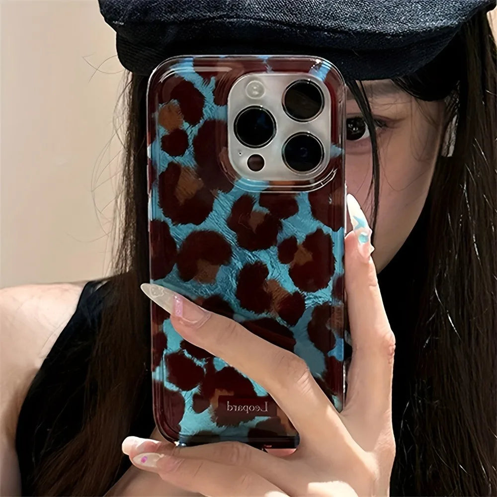 Elegant Leopard Print iPhone Case - Soft & Shockproof