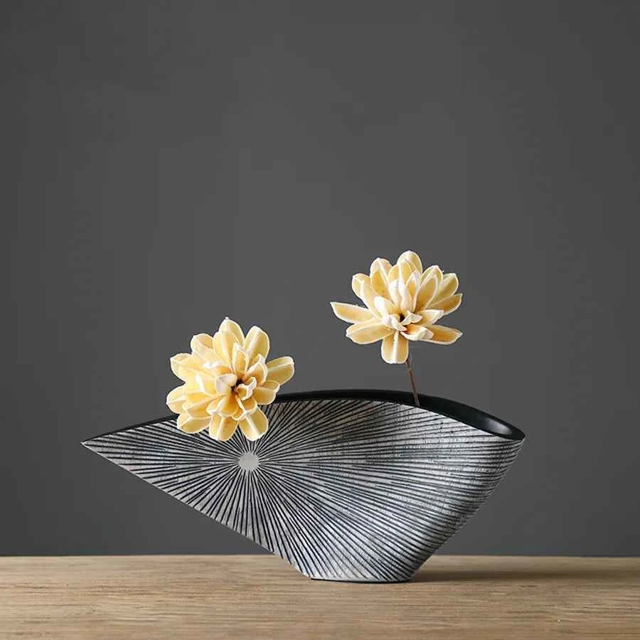 Luxury Modern Art Resin Vase - Creative Tabletop Home Decor