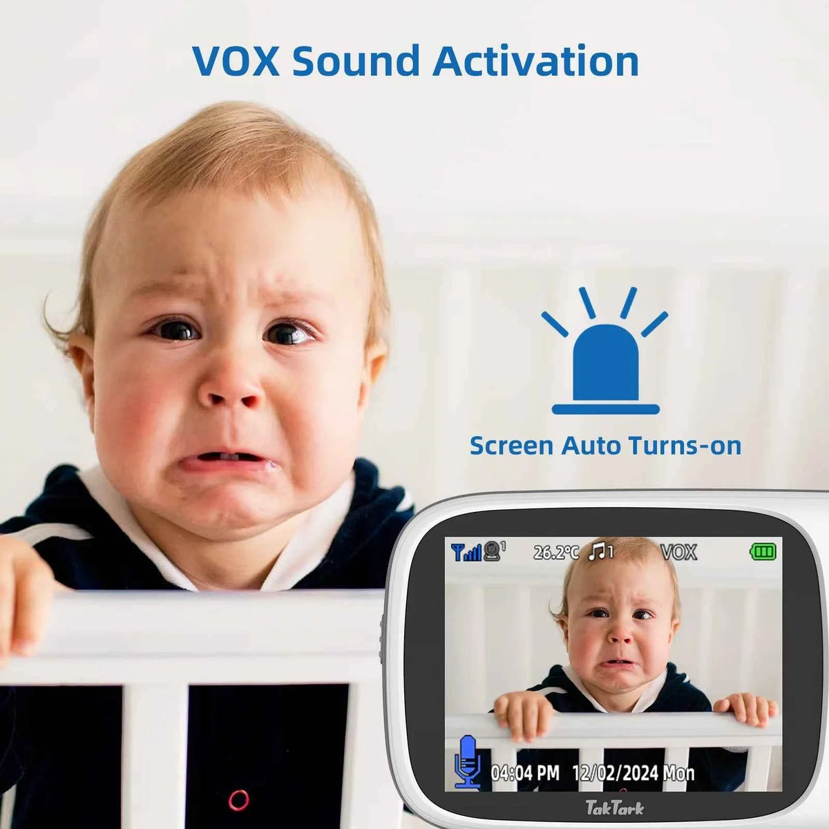 Premium Video Baby Monitor - 3.2 Inch Wireless Night Vision Camera
