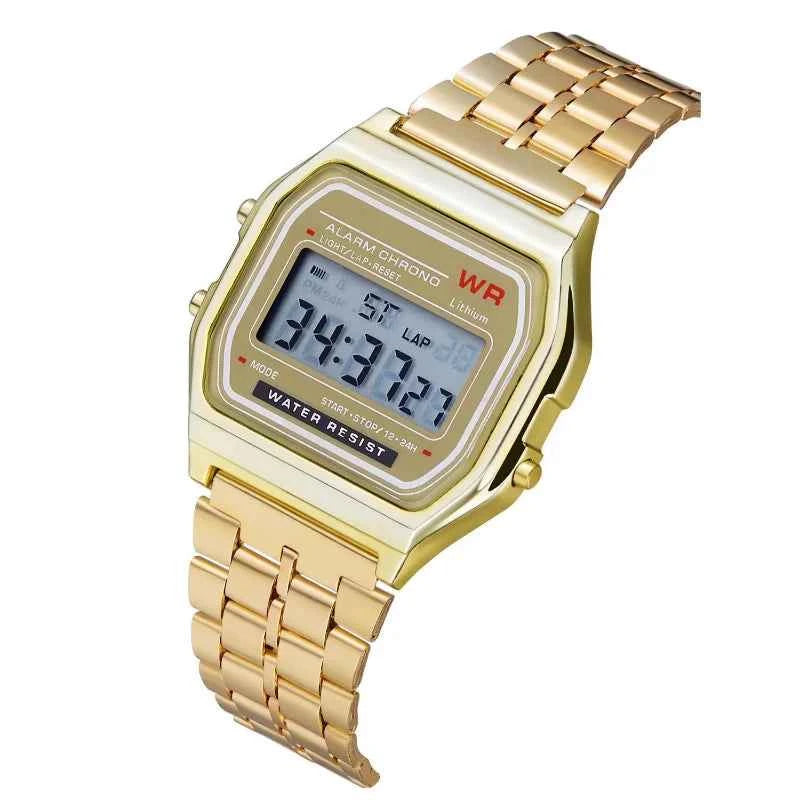 Elegant Digital Sports Watch - Multi-Functional LED Timepiece