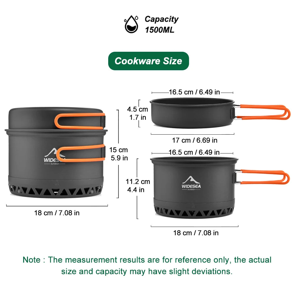 Premium Outdoor Camping Cookware Set - Portable & Durable