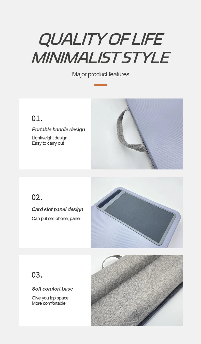 Premium Ergonomic Laptop Desk - Adjustable & Portable Design