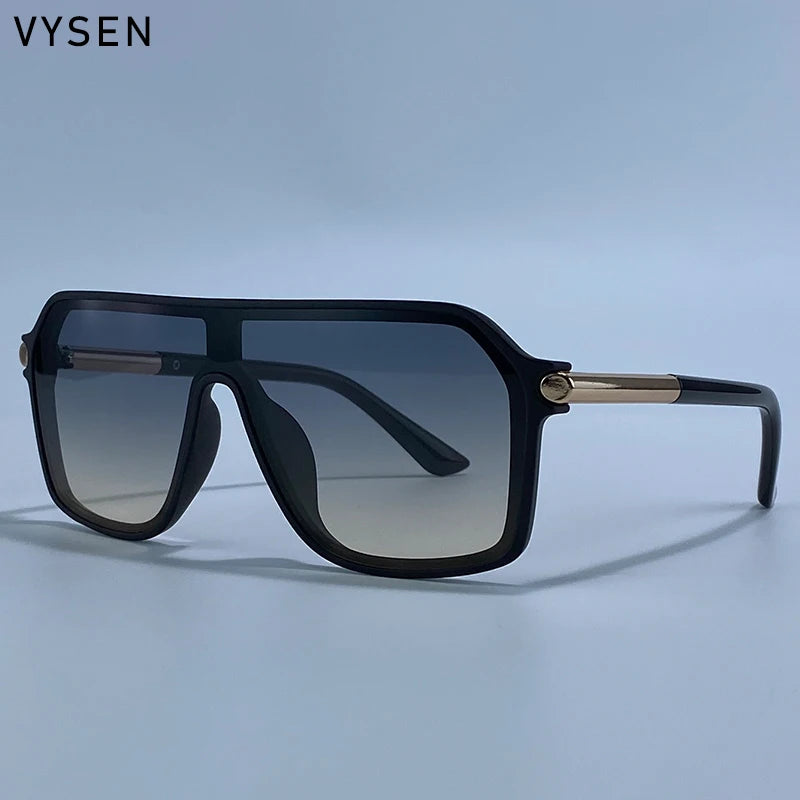 Premium Vintage Shield Sunglasses - Metal Sport Eyewear