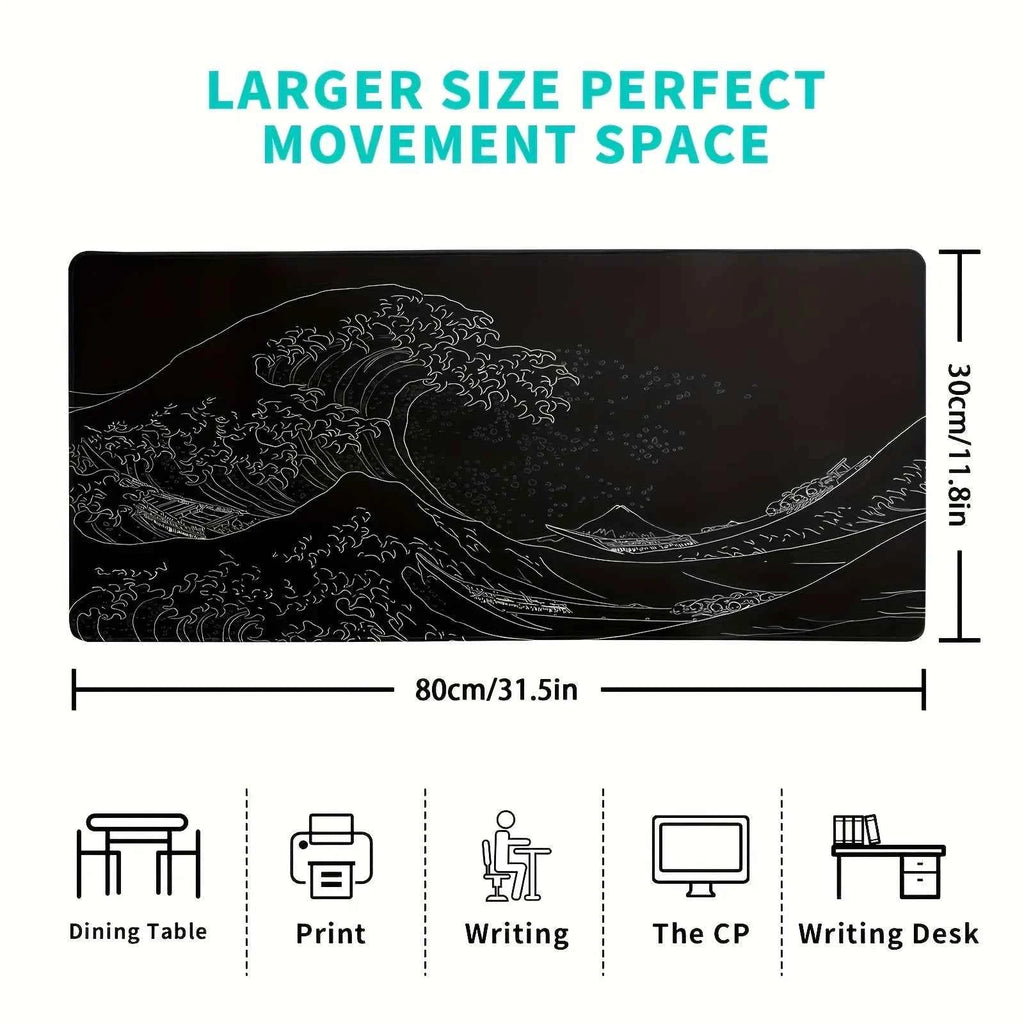 1PC Large Mouse Pads For Desk, Gaming Mouse Pad, Mouse Pad with Stitched Edges and Non-Slip Rubber Base, Extended Mouse Pad