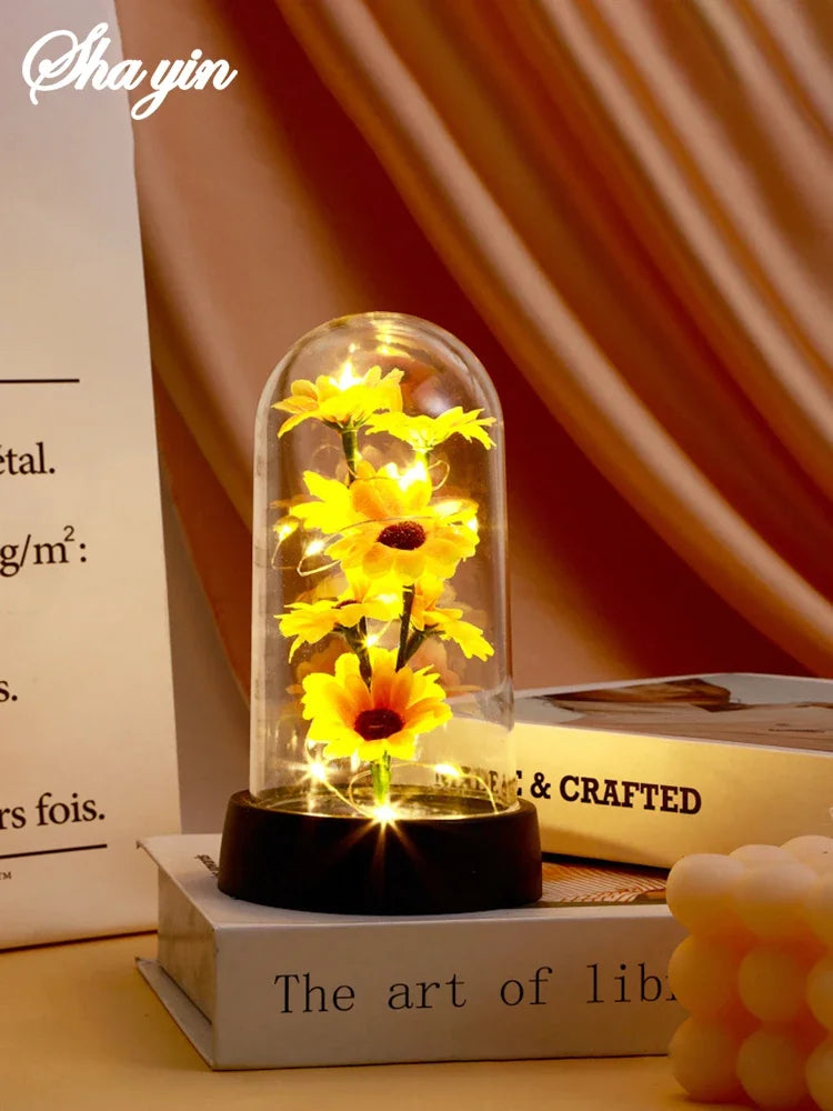 Elegant Eternal Sunflower Gift - Timeless Plastic Bloom