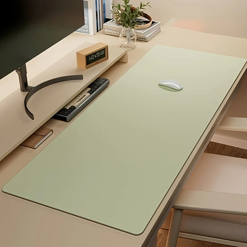 Premium Large Faux Leather Desk Pad - Non-Slip & Waterproof