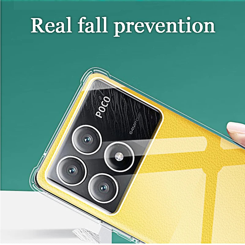 Luxury Shockproof Clear Phone Case for Xiaomi Poco