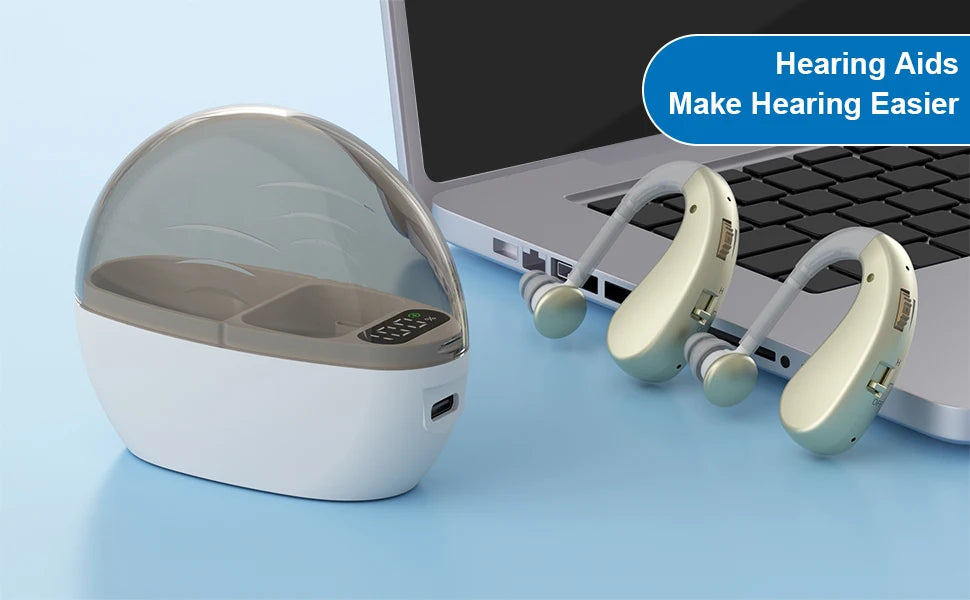 Premium Sound Amplifier Earbuds - Noise Reduction & Adjustable Volume