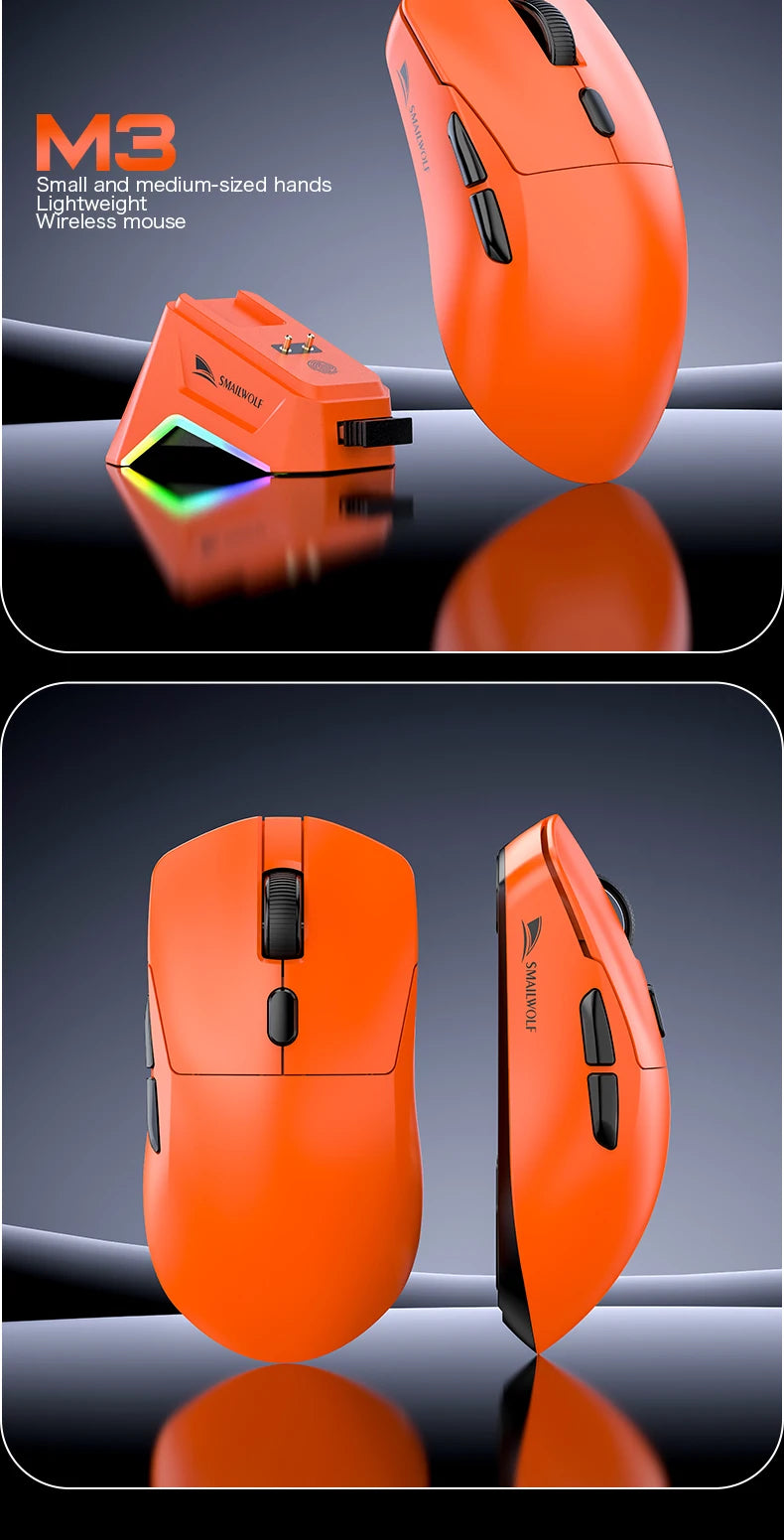 Premium Wireless Gaming Mouse - Tri-Mode PAW3311 Lightweight