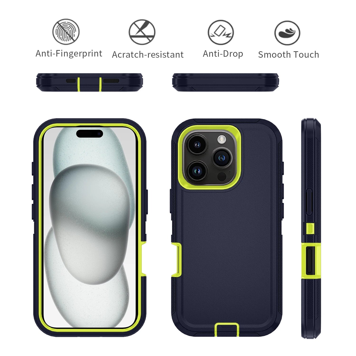 Premium Shockproof iPhone Case - Defender Hard PC+TPU Cover