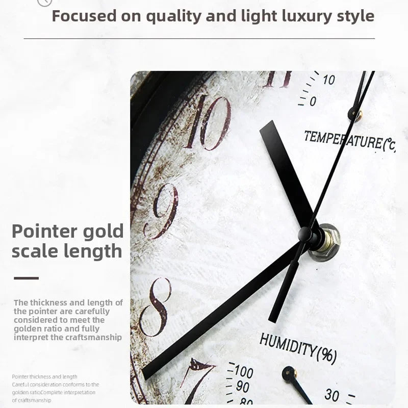 Premium Waterproof Wall Clock - Silent & Stylish Decor