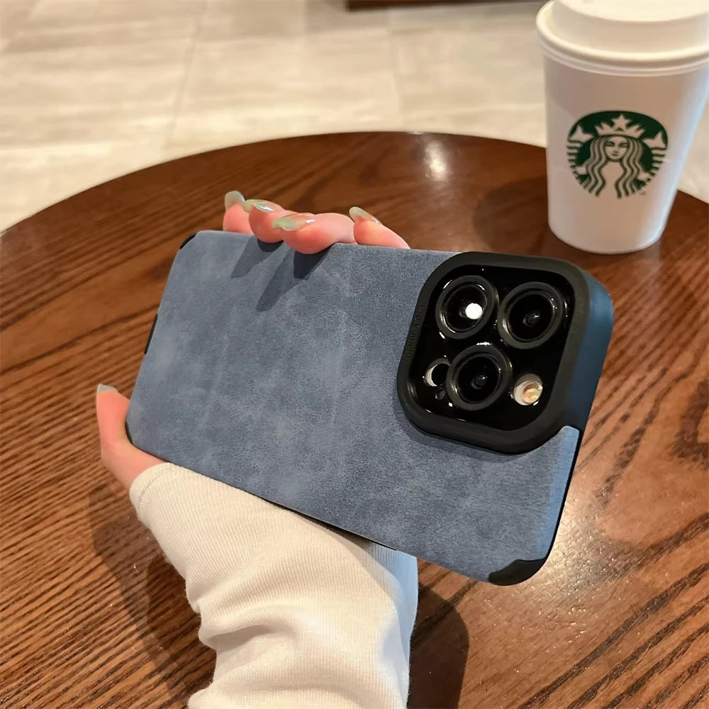Premium Leather iPhone Case - Full Protection Flip Cover