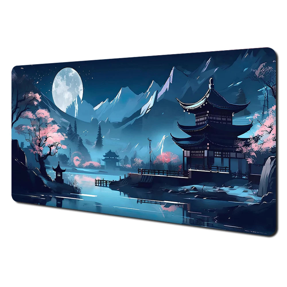 Premium Large Mouse Pad - Anti-Slip Art Landscape Desk Mat