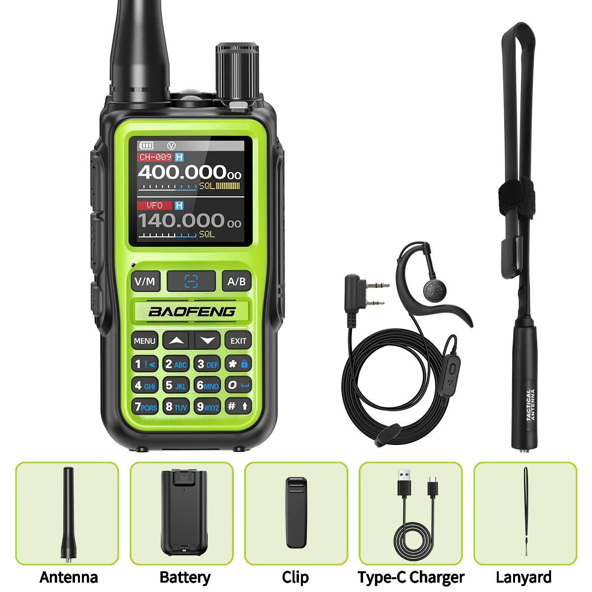 Professional Mini Walkie Talkie - Multi-Band & Bluetooth Two-Way Radio