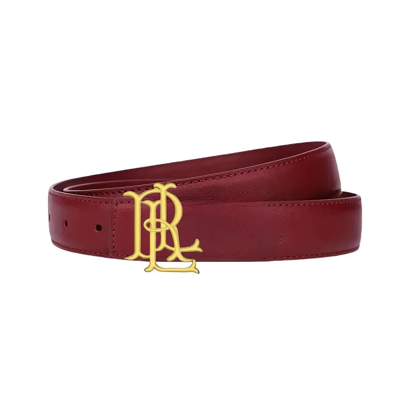 Elegant Women's Gold Letter Belt - Luxurious Statement Accessory