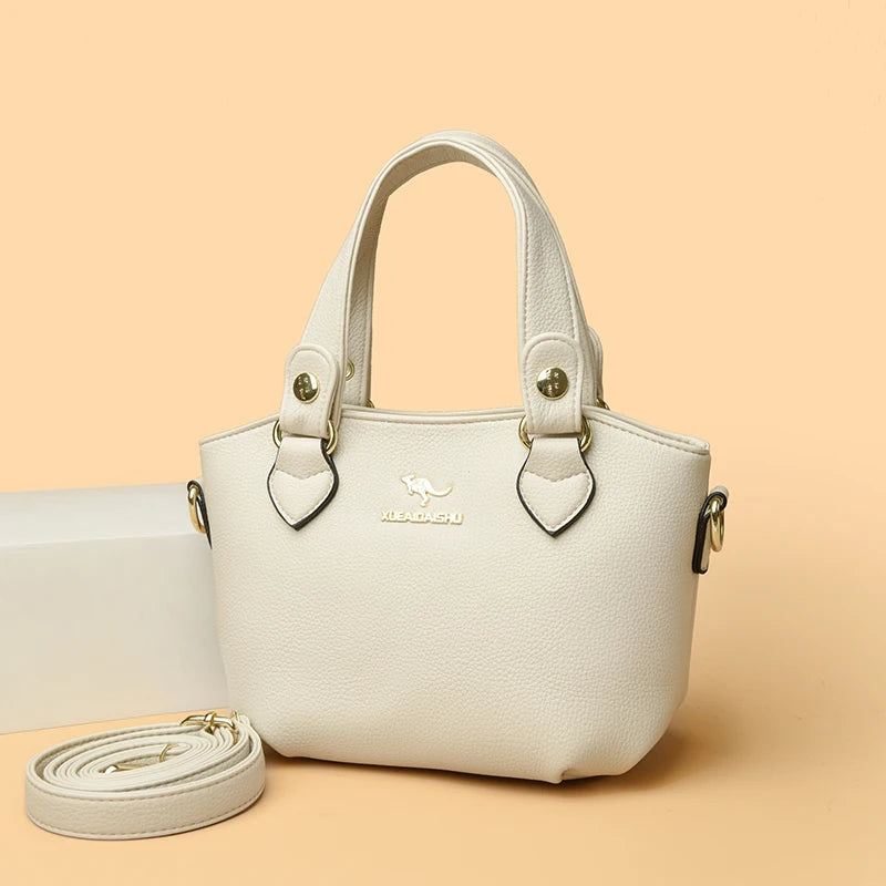 Luxury Leather Tote Bag - Elegant & Spacious
