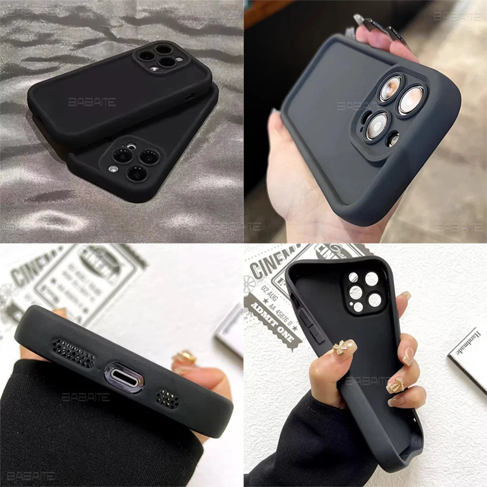 Premium Black Soft Phone Cover - Sleek Batman Design