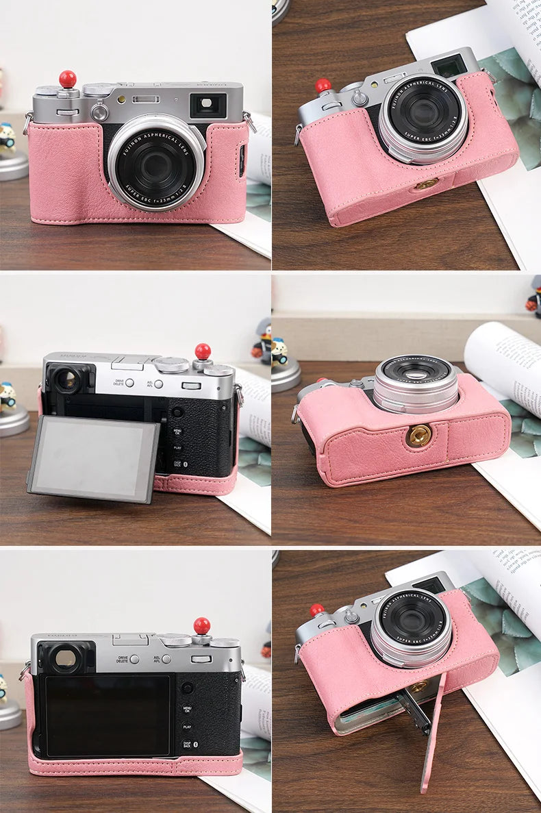 Premium Fujifilm X100VI Half Case with Strap
