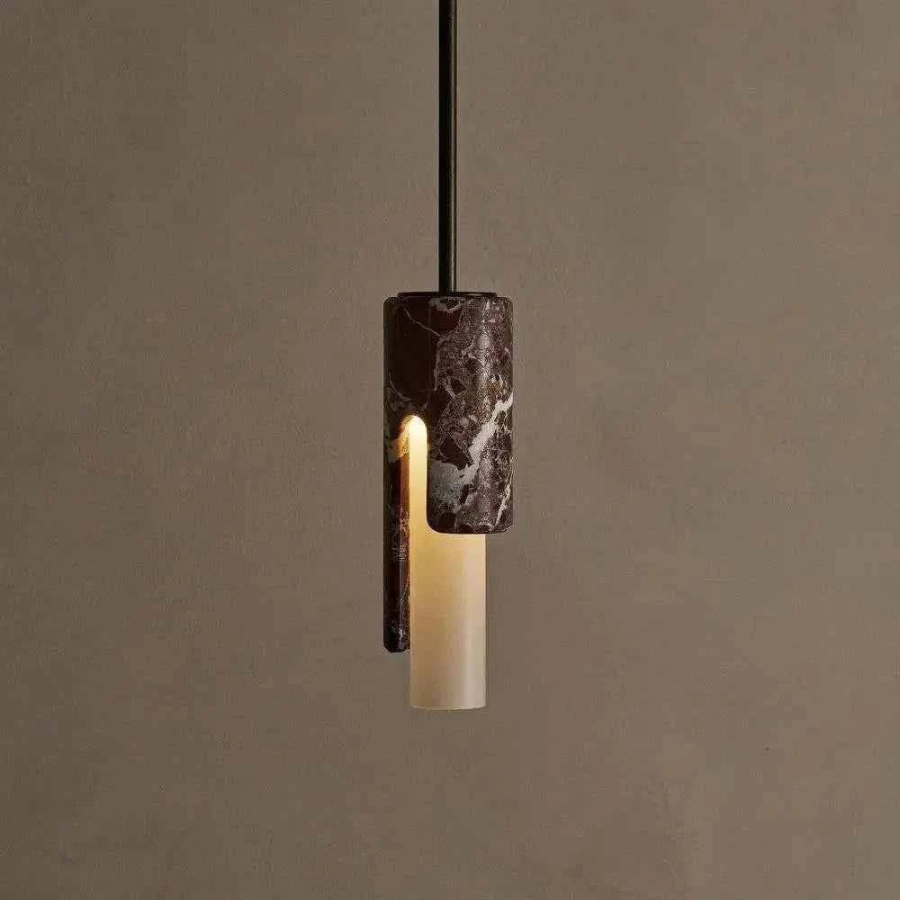 Luxury Natural Stone Pendant Lamp - Wabi-sabi Art Chandelier
