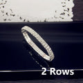 Elegant White Crystal Bracelet - AAA CZ Zircon Elastic Design