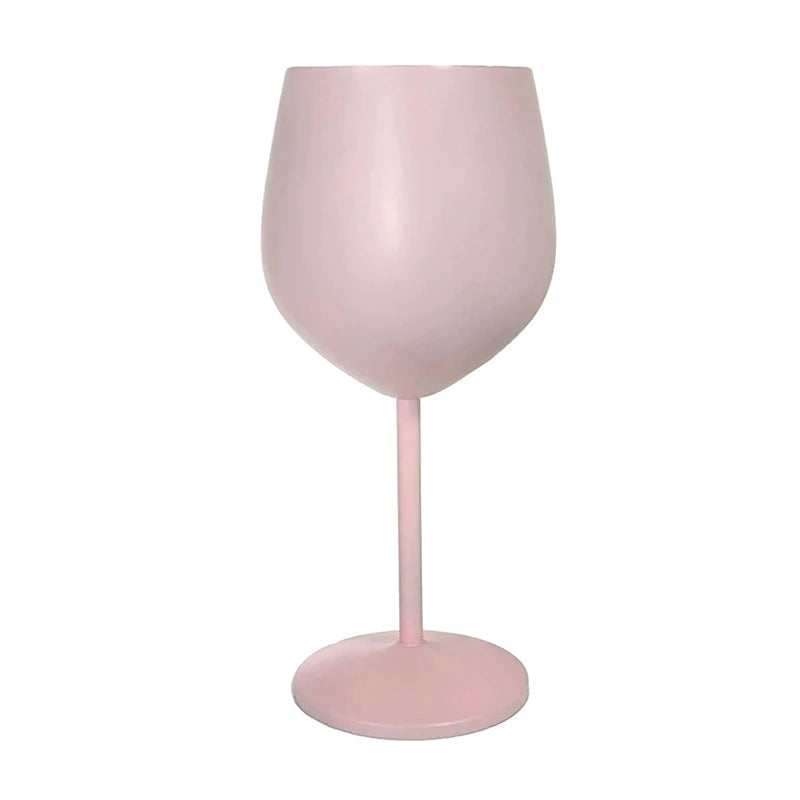 Elegant Unbreakable Metal Champagne Glass - 500ML Stainless Steel Goblet