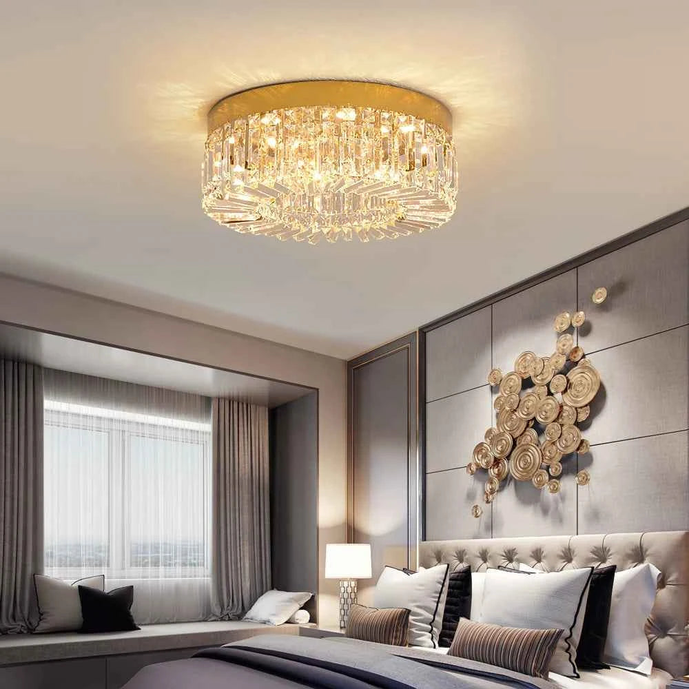 Elegant Modern Crystal Chandelier - LED Ceiling Light