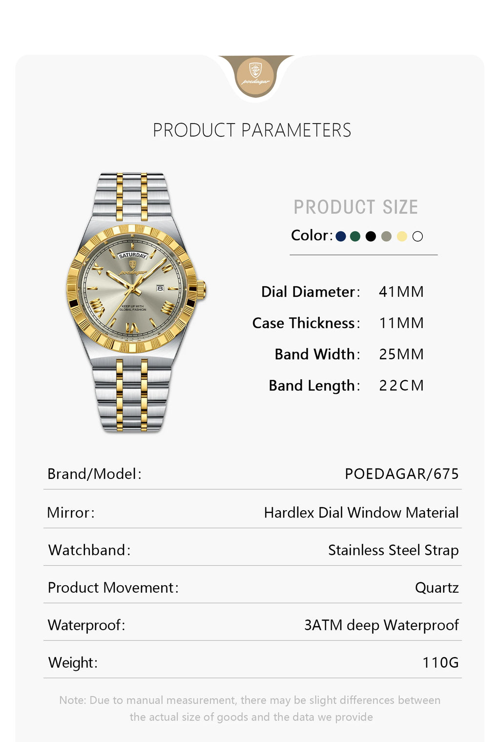 Luxury Men's Quartz Watch - Water Resistant & Luminous