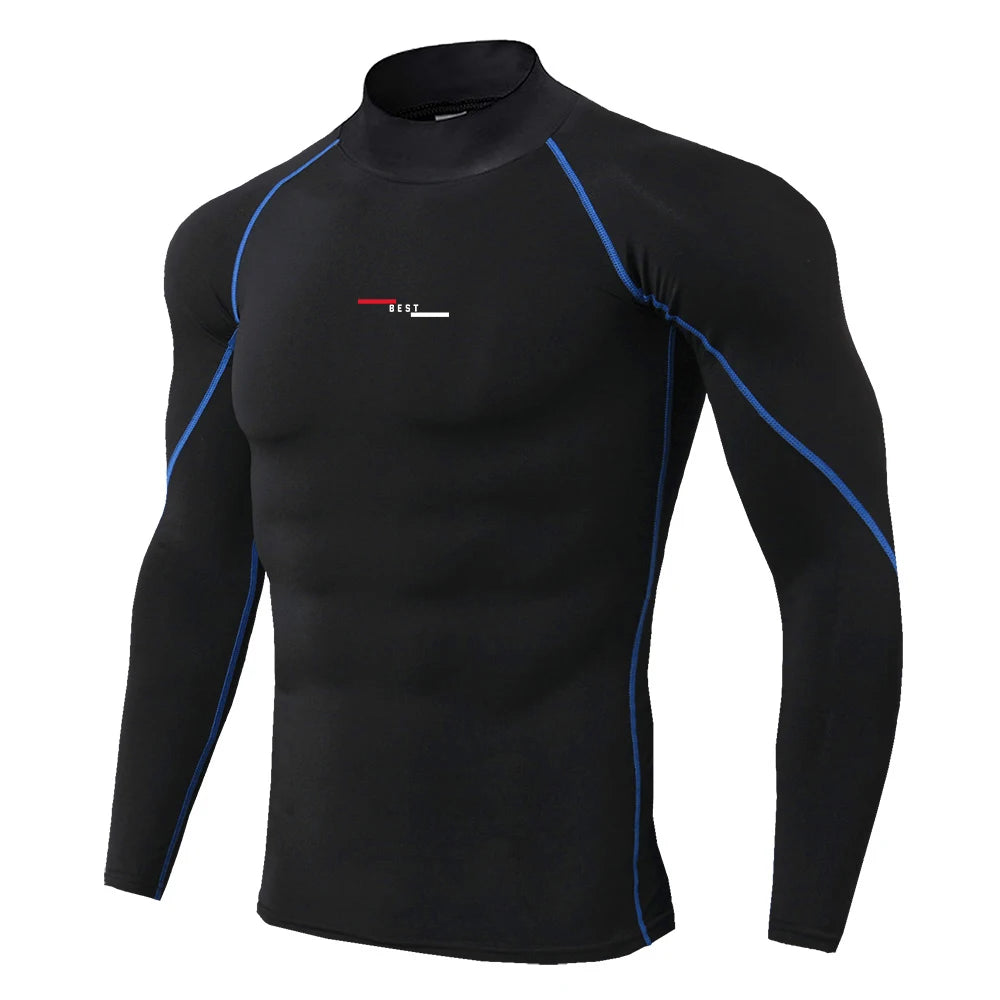 Premium Mens Compression Long Sleeve - Quick Dry Spider Print