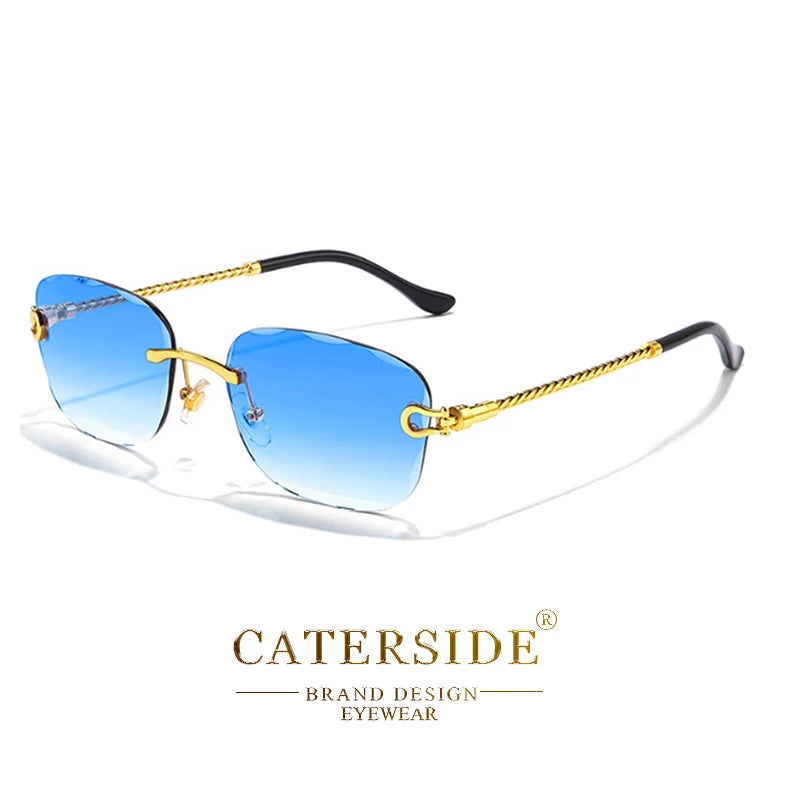 Designer Retro Punk Sunglasses - UV400 Gradient Shades