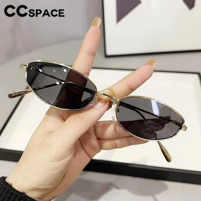 Premium Oval Sunglasses - Retro Metal Frame UV400 Eyewear