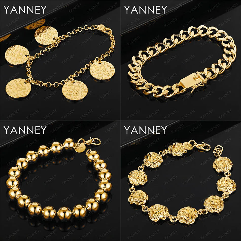 Rose charm bracelet - 925 sterling silver with 18K gold plating and zircon stones