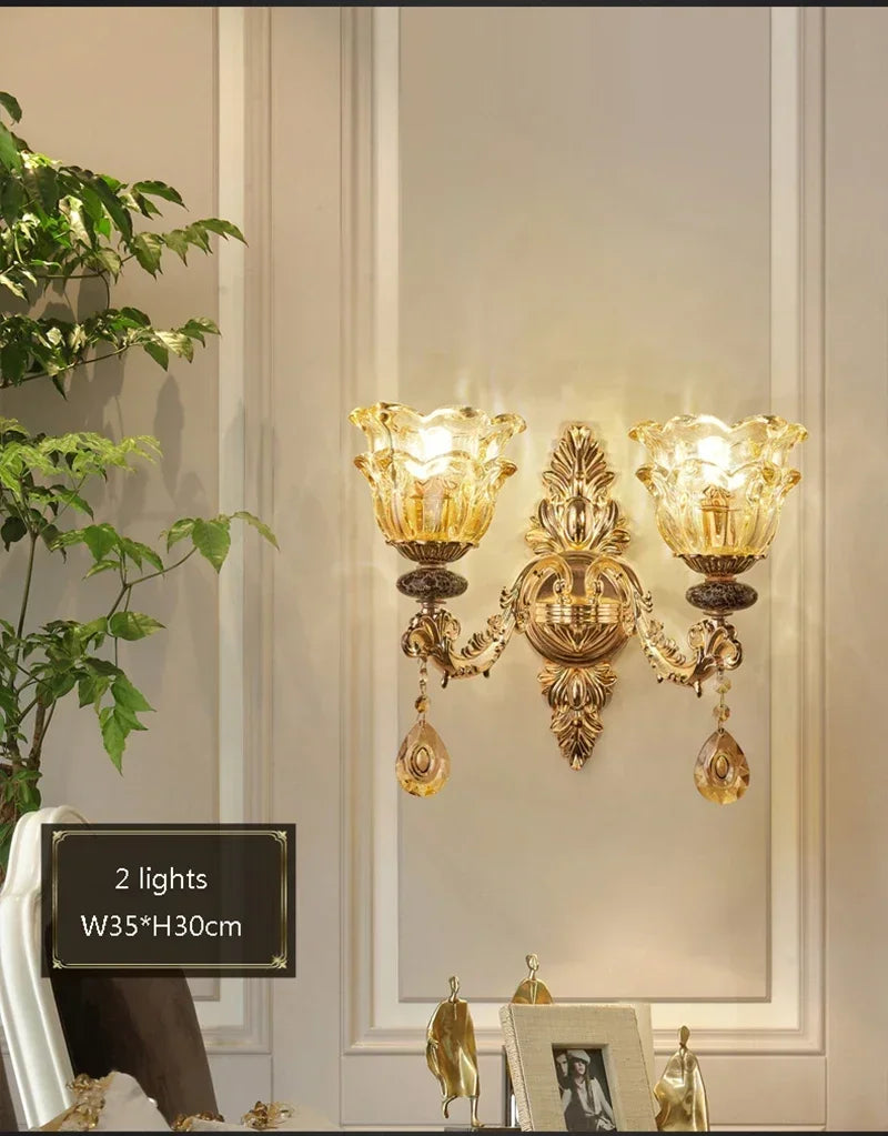 Elegant French Retro Chandelier - Grand Crystal Lighting