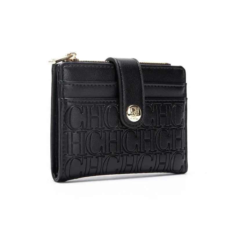 Retro Square Card Case - Luxury Folding Wallet