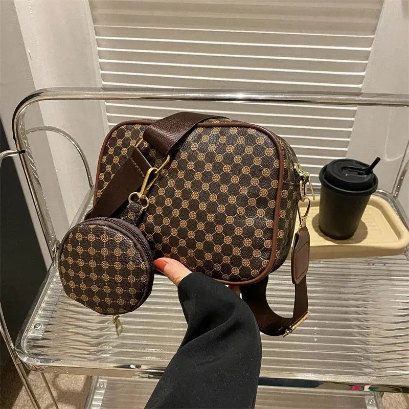 Elegant Vintage Leather Handbag - Soft PU Shoulder Tote