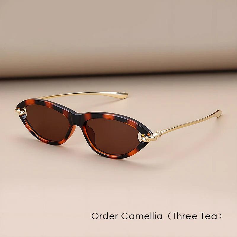 Luxury Cat Eye Tortoiseshell Sunglasses - UV400 Protection