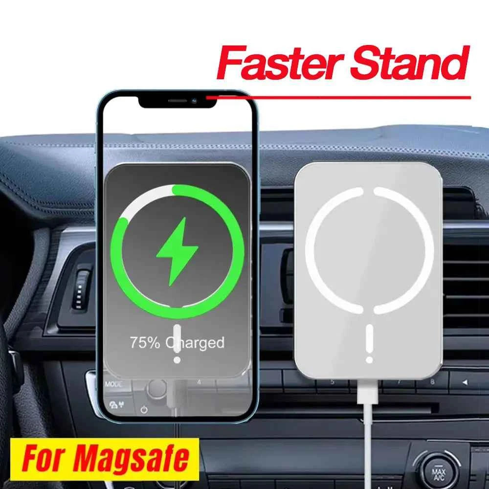 Premium Magnetic Car Mount - Wireless Charger & GPS Stand