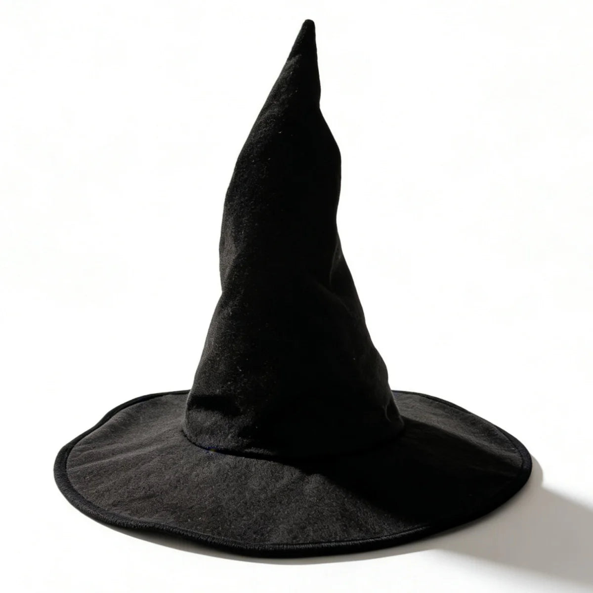 Premium Grey Wizard Hat - Pointed Retro Twisted Pleated Hat