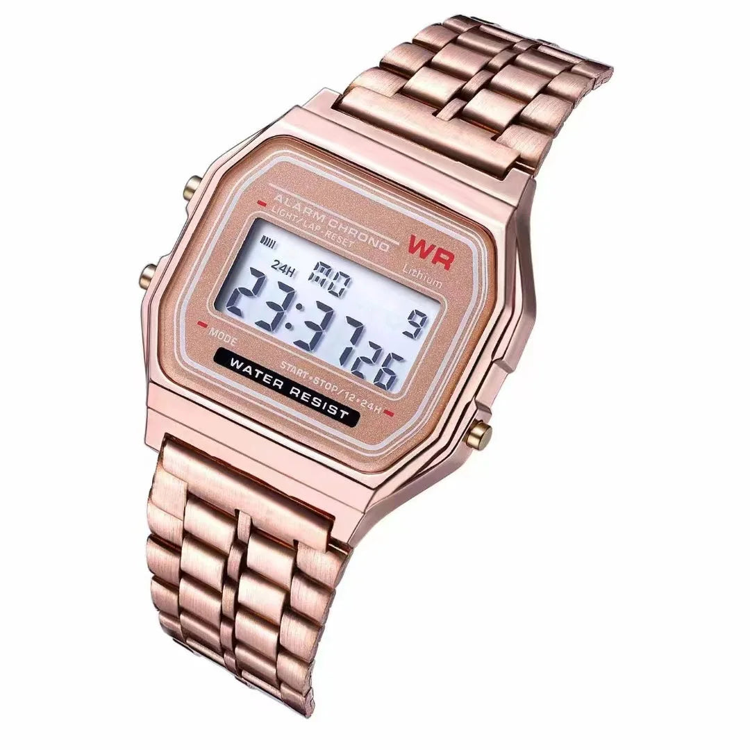 Elegant Digital Sports Watch - Multi-Functional LED Timepiece