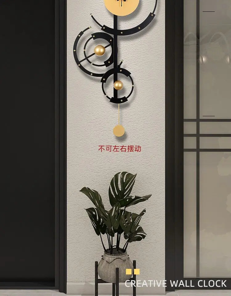 Elegant Premium Nordic Wall Clock - Modern Digital Design